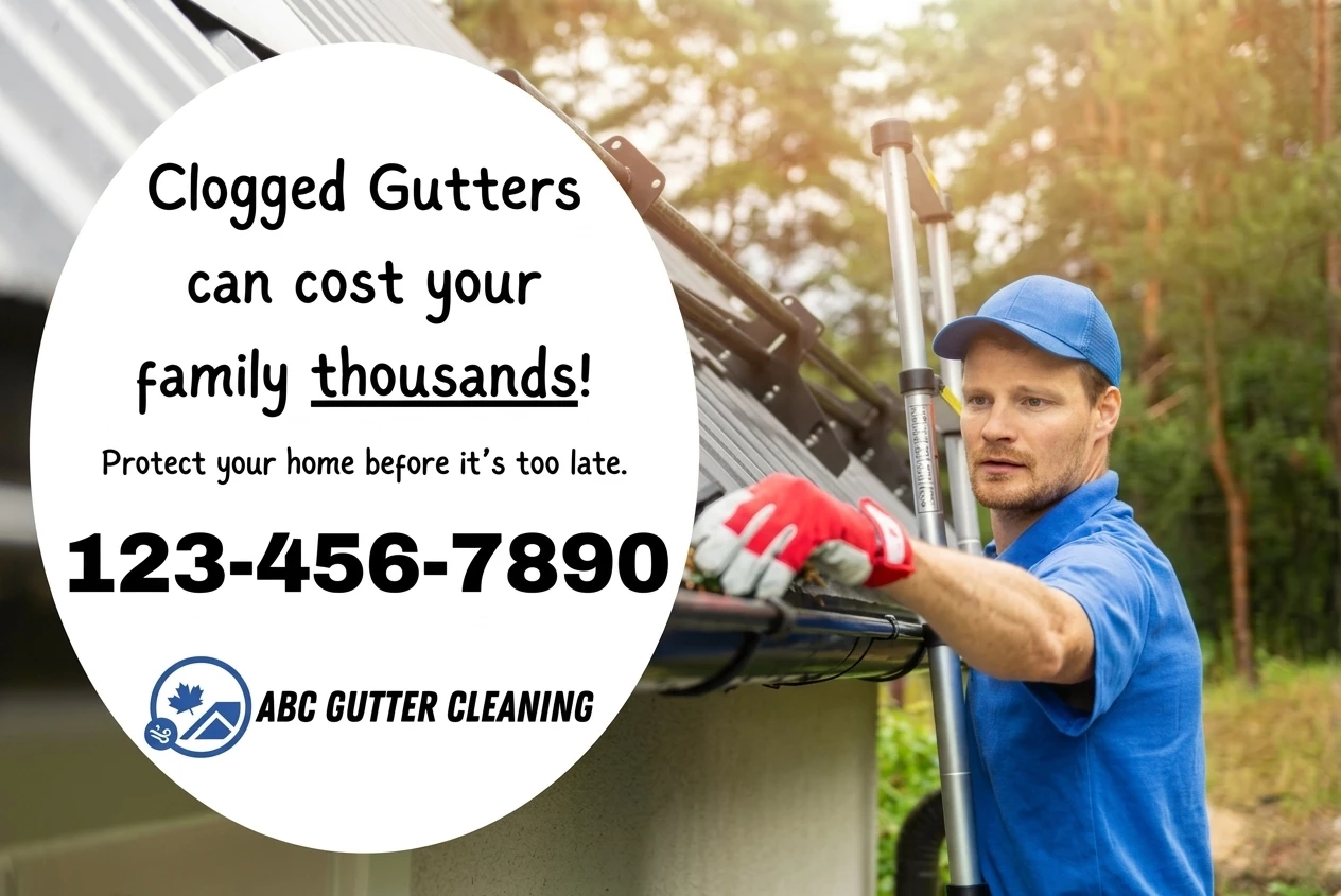 Direct Mail Marketing For Gutter Cleaning Services — postcard front