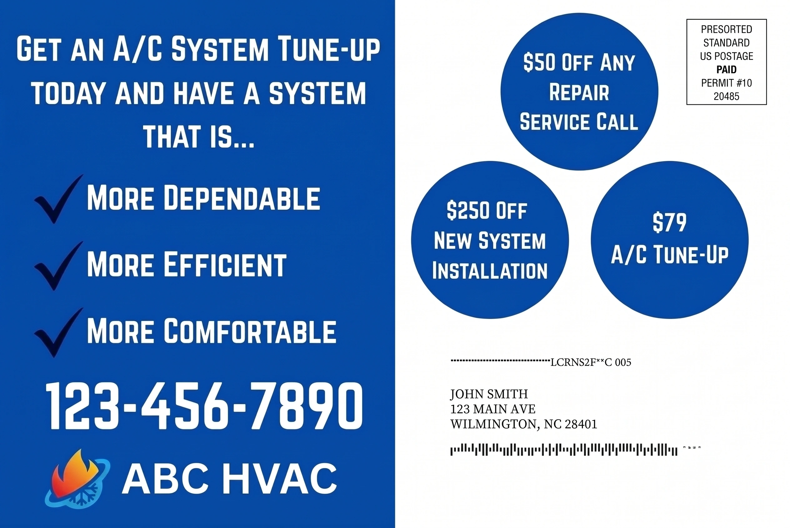 Direct Mail Marketing For HVAC Businesses — postcard back