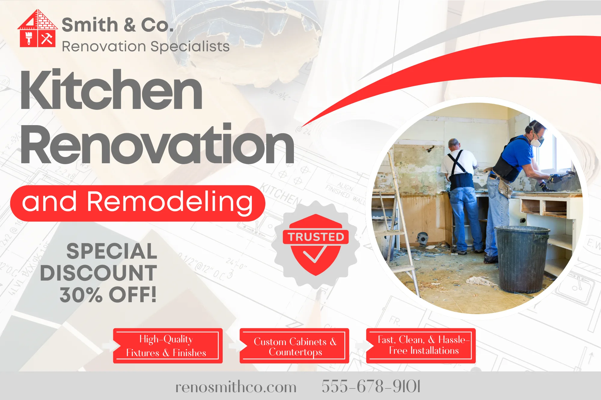 Direct Mail Marketing For Kitchen Remodeling Companies — postcard front