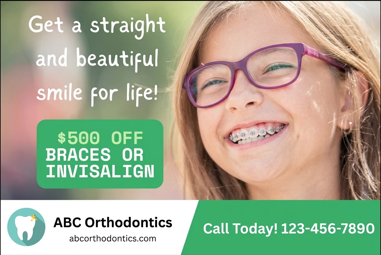 Direct Mail Marketing For Orthodontists — postcard front