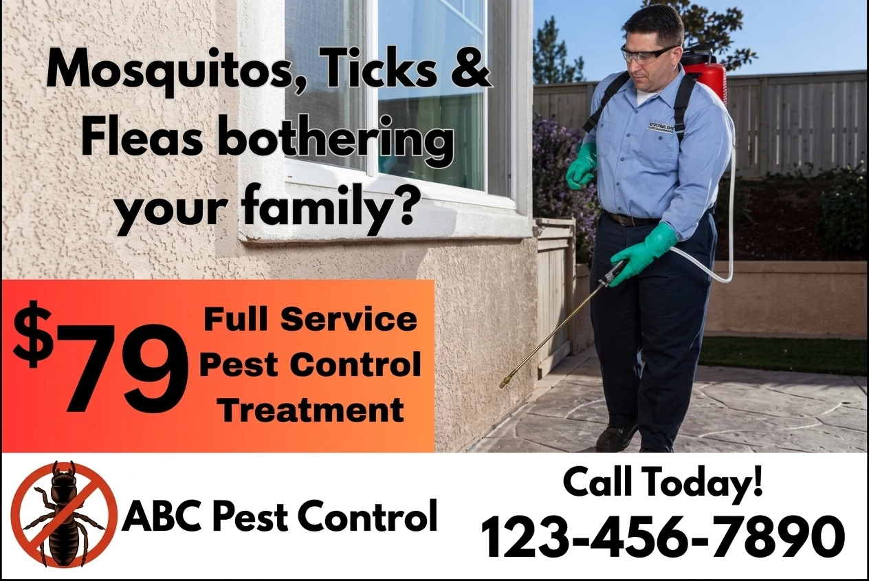 Direct Mail Marketing For Pest Control Businesses — postcard front